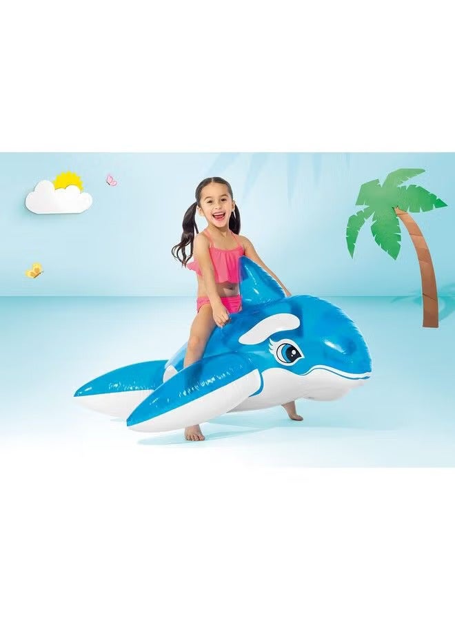 Inflatable Lil' Whale Ride On 1.52x1.14m For Ages 3+