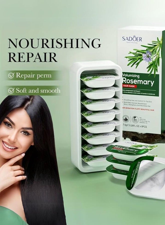 Rosemary Hair Mask, Smoothes, Repairs Split Ends Dry Damaged Hair, Healthy Hair Penetrates Root To Tip, Hair Mask For All Hair Types