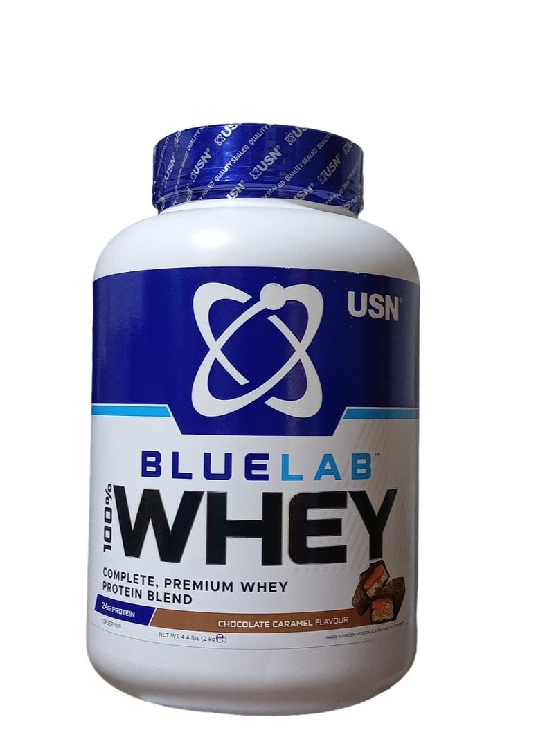 USN Blue Lab 100% Whey 2kg Chocolate Caramel Flavor 58 Serving