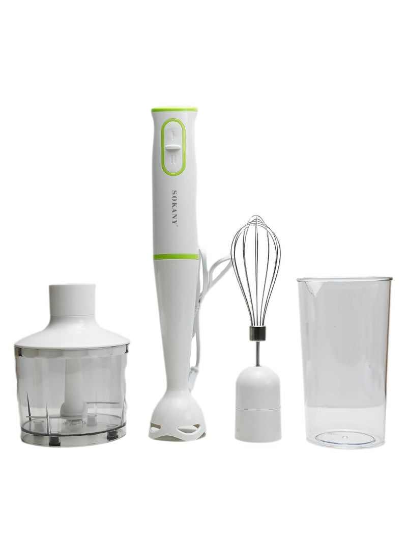 Sokany 4 in1 Hand Blender Mixer And Grinder For Fruits Coffee Shakes And Smoothie For Home Office And Camping