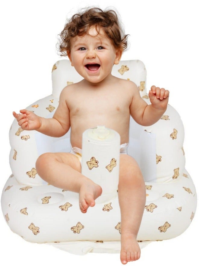 Baby Inflatable Seat for Babies 3 Months and Up, Baby Support Seat Summer Toddler Chair for Sitting Up, Baby Shower Chair Floor Seater Gifts with Storage Case