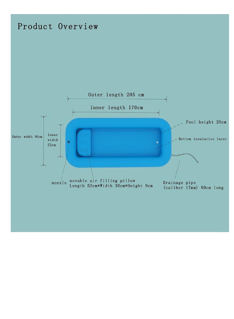 Elderly Electric Inflatable Shower tub Beds for Paralyzed Patients Nursing Equipment Automatic Pump