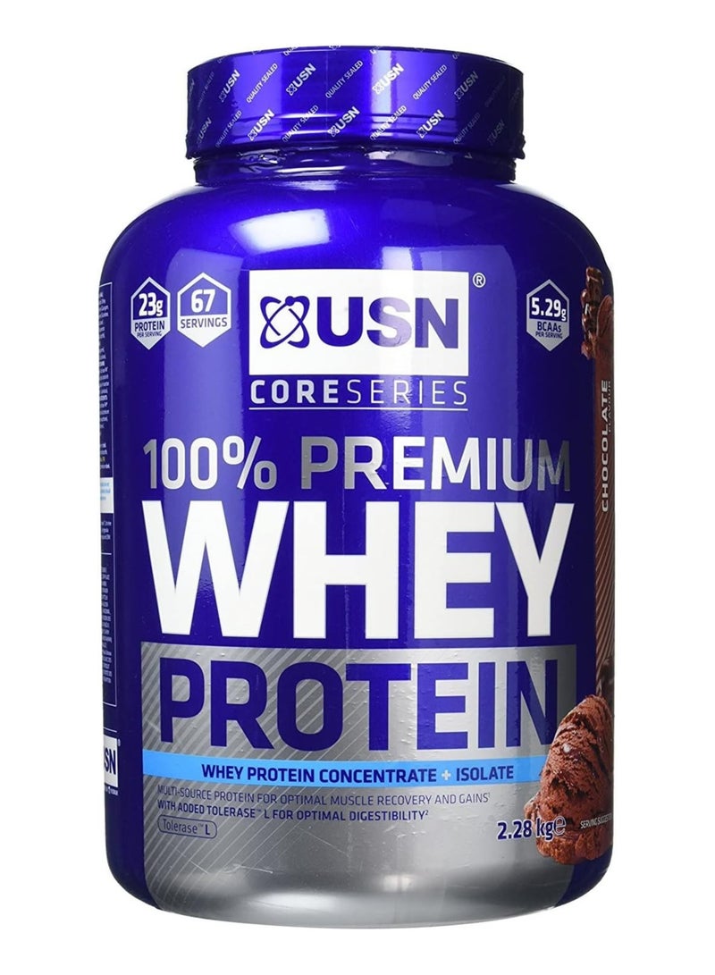 USN 100% Premium Whey Protein 2.28kg Chocolate Flavor 67 Serving
