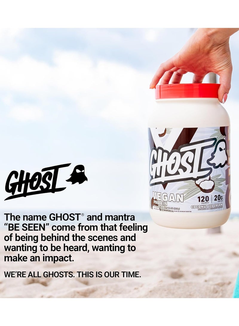 Ghost Vegan Protein 924g Coconut Ice Cream Flavor 28 Serving