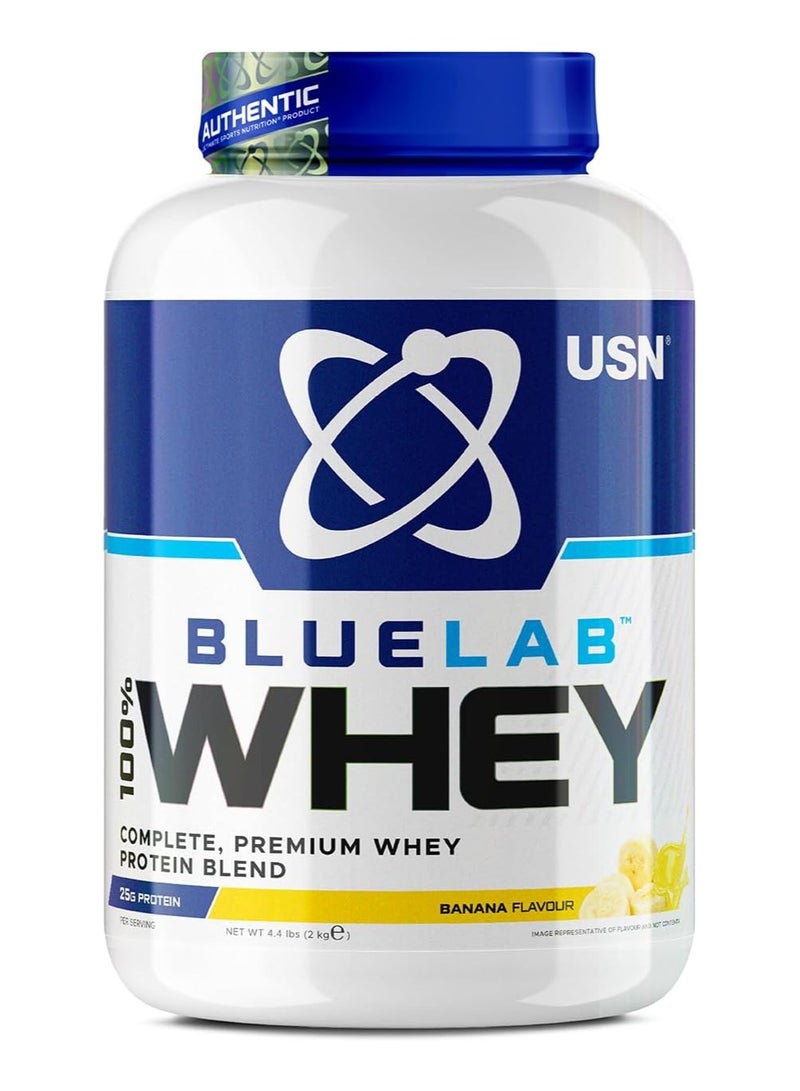 USN Blue Lab 100% Whey 2kg Banana Flavor 58 Serving