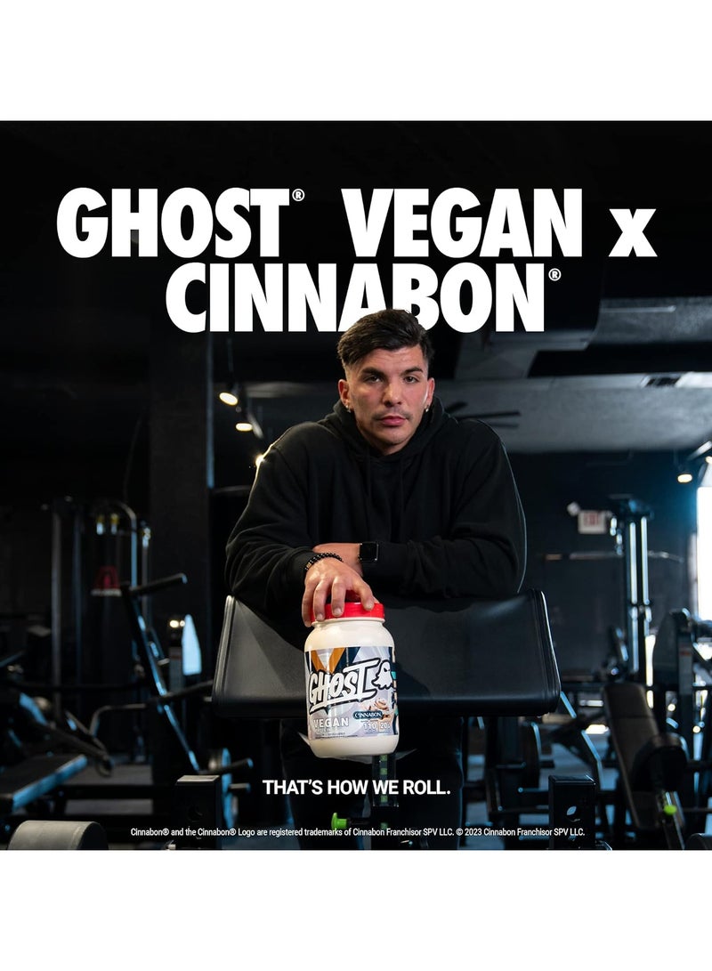 Ghost Vegan Protein 910g Cinnabon Flavor 28 Serving