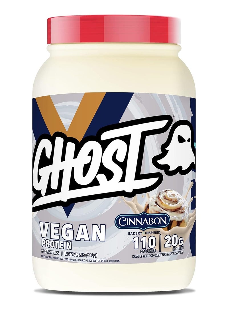 Ghost Vegan Protein 910g Cinnabon Flavor 28 Serving