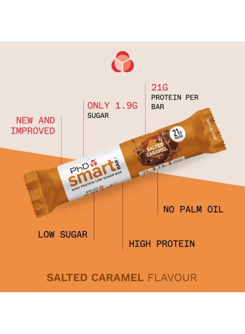 PhD Smart Bar Salted Caramel Flavor 64g Pack of 12