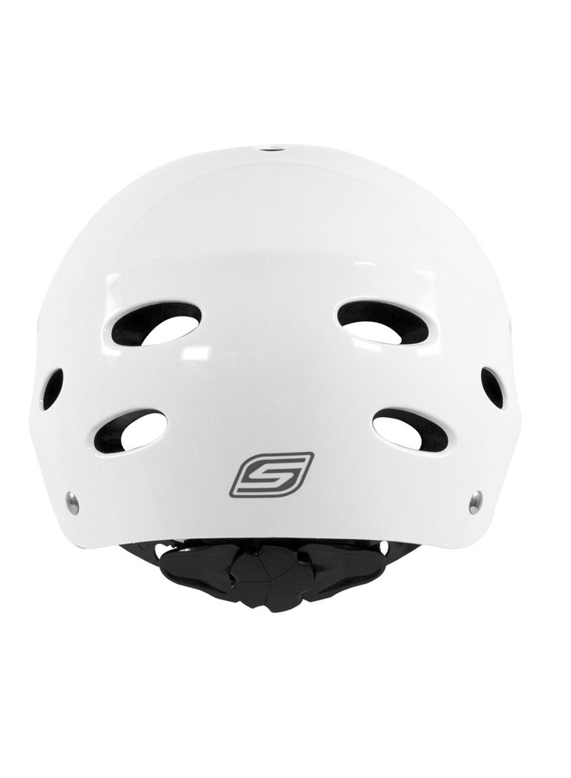 Spartan Multi-Sport Helmet | Superior Ventilation, Safety, and Lightweight Design | Ideal for Skateboarding, Cycling, Roller Skating, and Youth Scooters | Bicycle Helmet for Active Kids - White