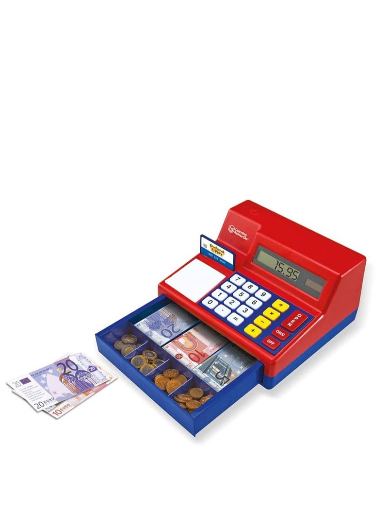 Playful Math: Euro Cash Register & Pretend Calculator Set