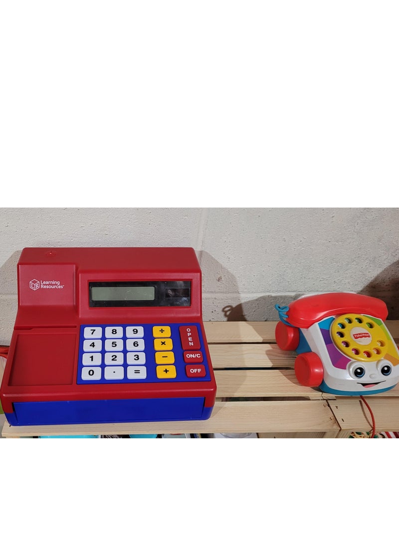 Playful Math: Euro Cash Register & Pretend Calculator Set