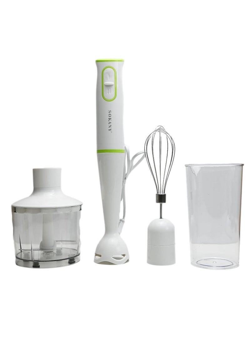 Sokany 4 in1 Hand Blender Mixer And Grinder For Fruits Coffee Shakes And Smoothie For Home Office And Camping