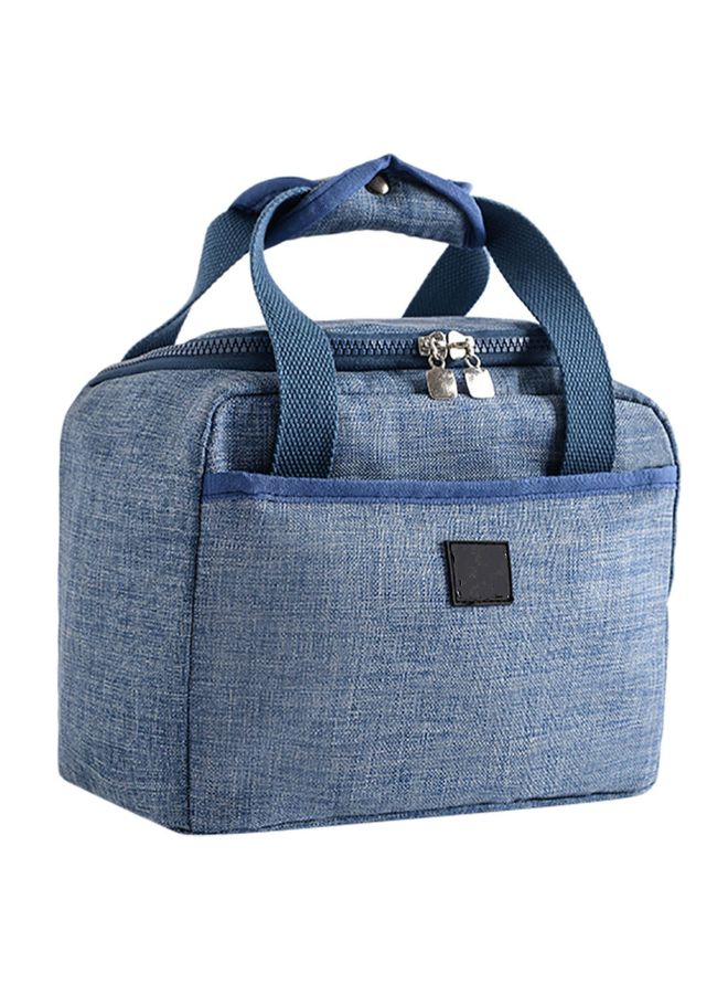 Waterproof Insulated Lunch Bag Blue 17x14x24cm