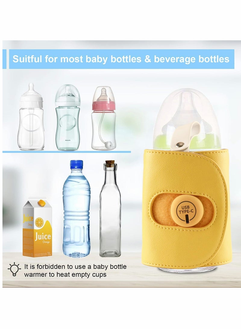 Bottle Warmer Bag, Baby Bottle Warmer Insulation Cover, Portable USB Car Baby Bottle Insulator