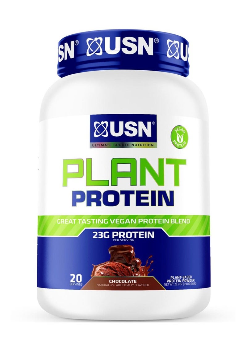 USN Plant Protein Chocolate Flavor 666g with 20 Serving
