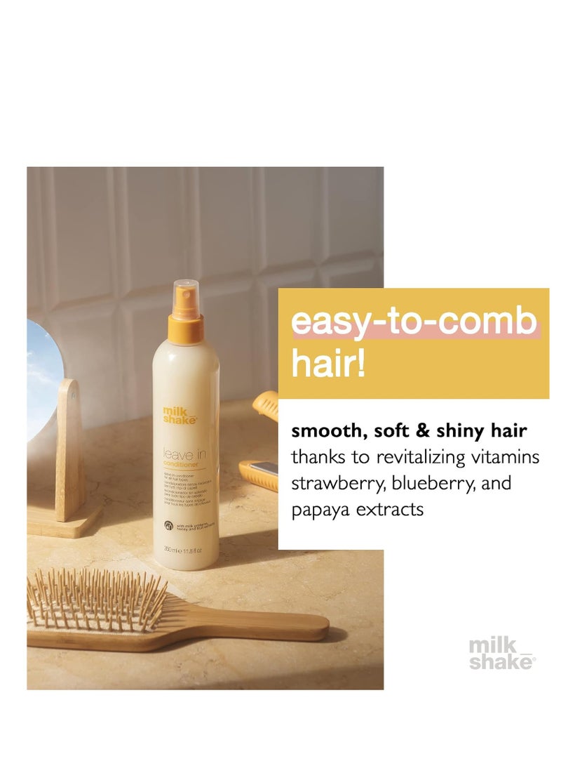 milk_shake Leave-In Conditioner Detangler Spray for Natural Hair - Leave In Conditioner for Curly Hair or Straight Hair - Protects and Hydrates Color Treated and Dry Hair