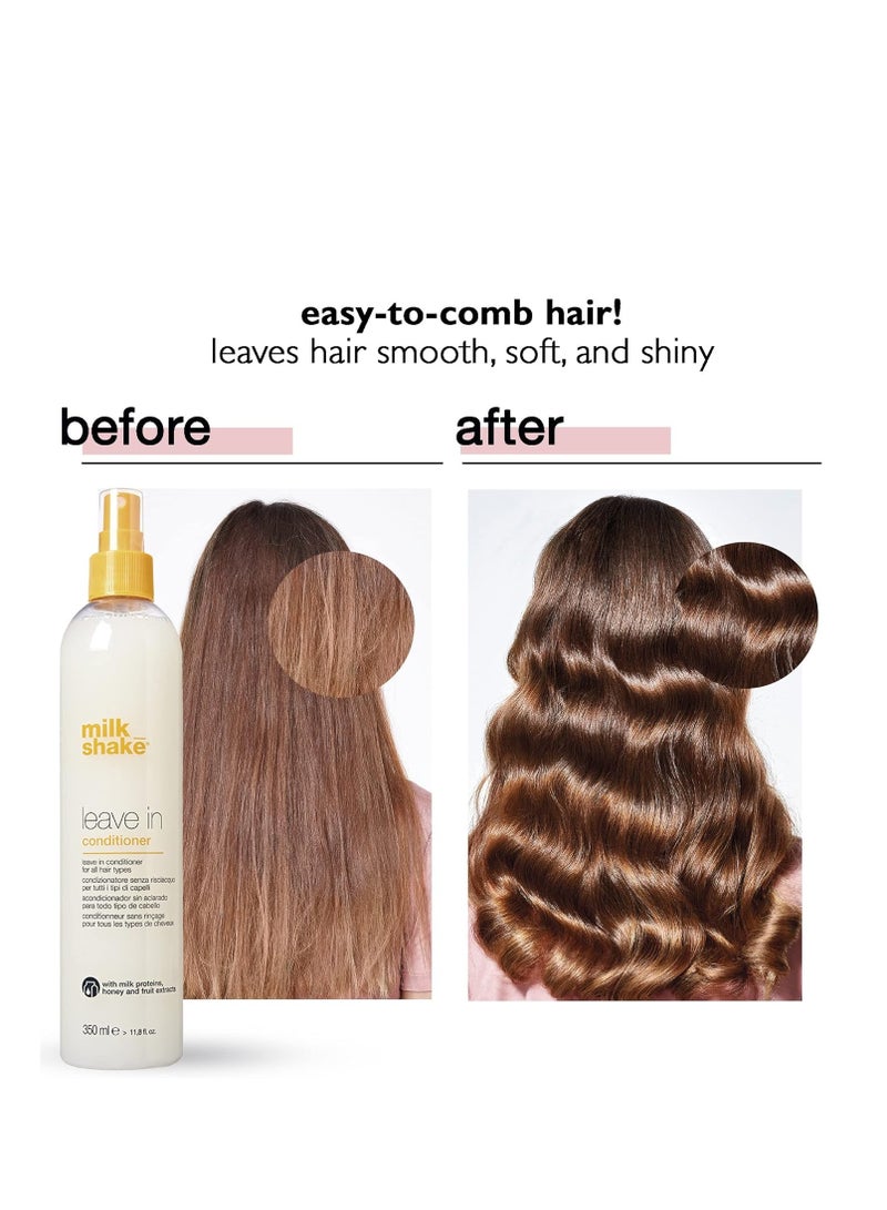 milk_shake Leave-In Conditioner Detangler Spray for Natural Hair - Leave In Conditioner for Curly Hair or Straight Hair - Protects and Hydrates Color Treated and Dry Hair