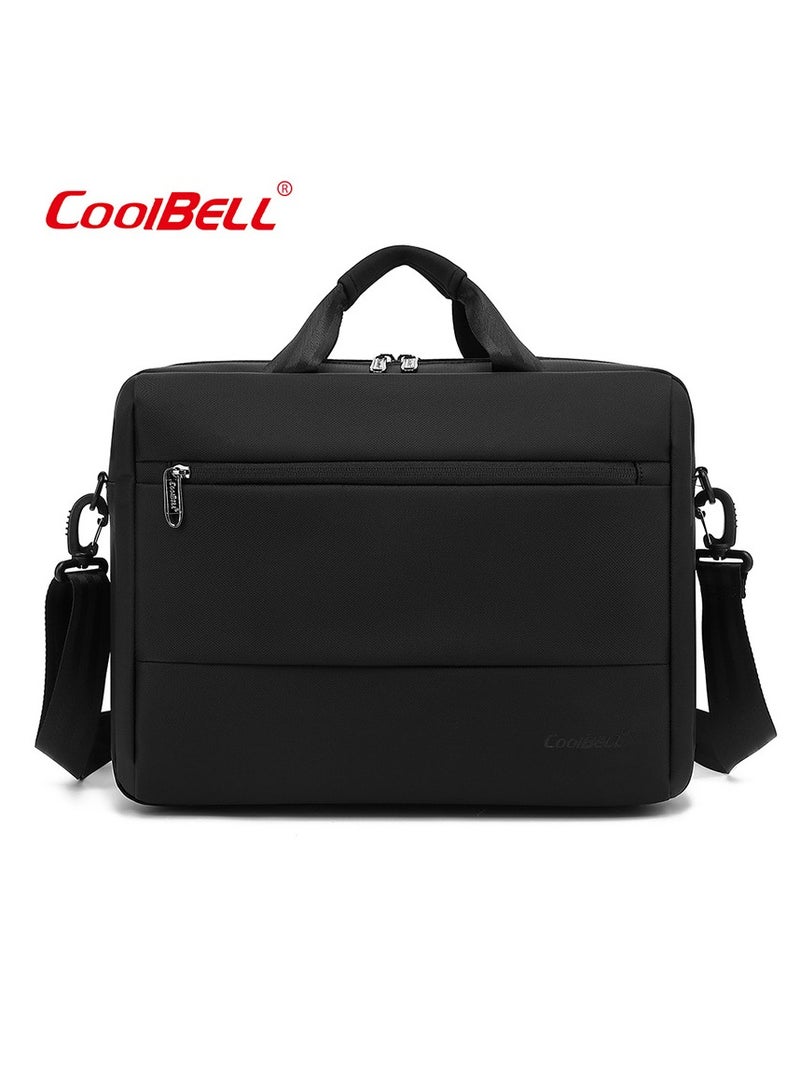 Men's Large Capacity Multi-Functional Laptop Bag Briefcase Black