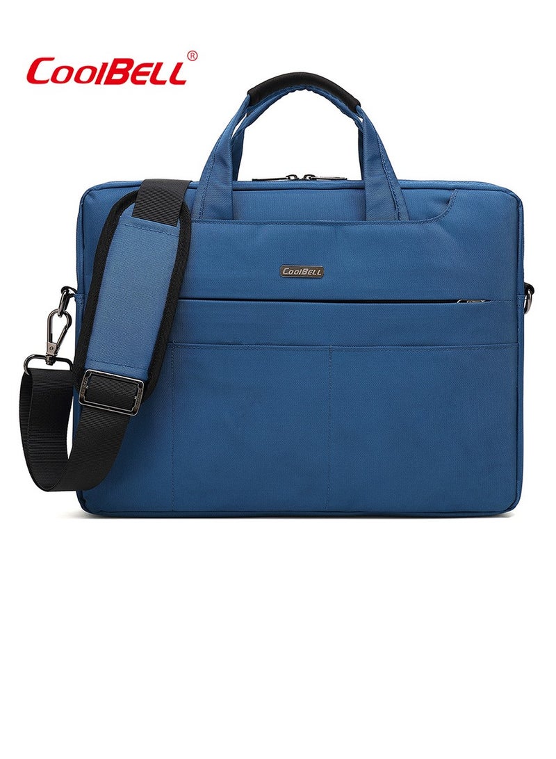 Men's Multi-Functional Laptop Bag Briefcase Blue