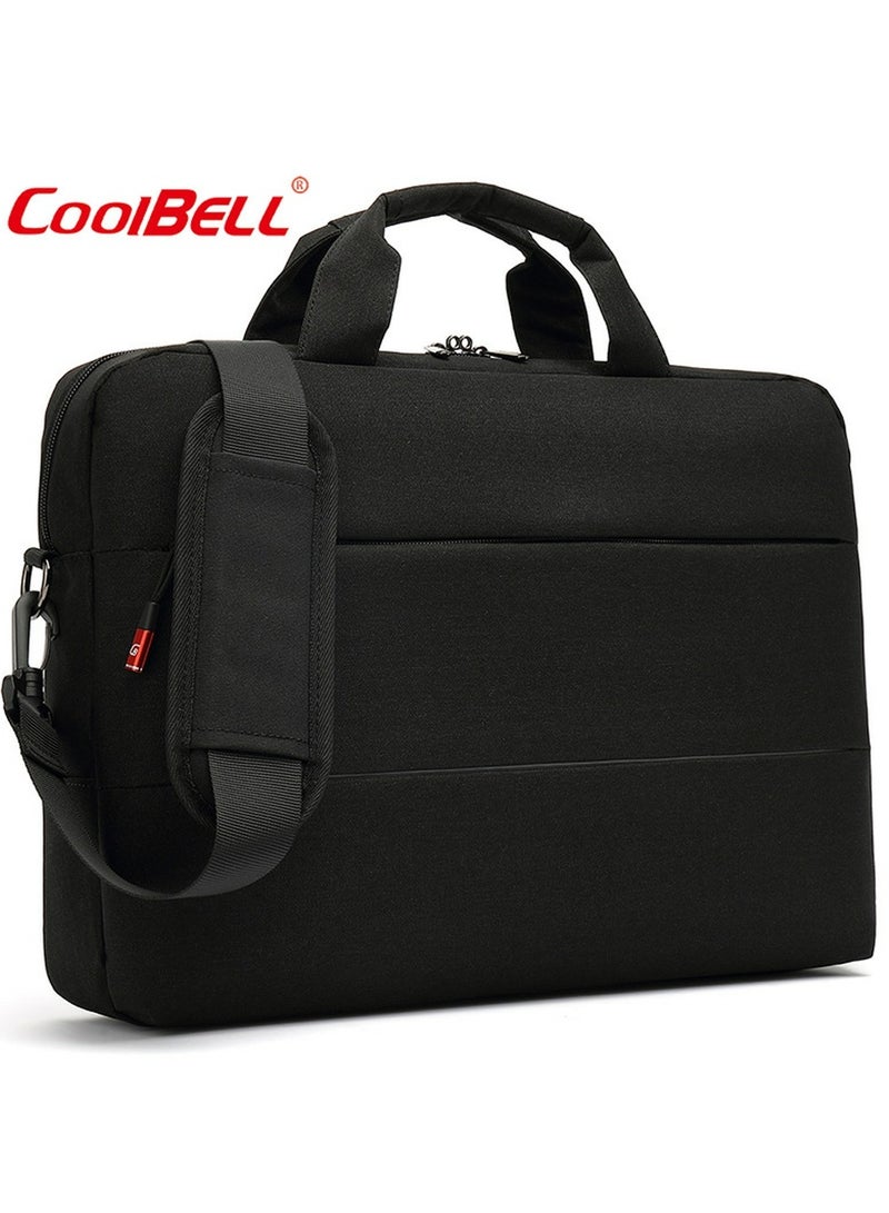 Men's Large Capacity Laptop Bag Briefcase Black