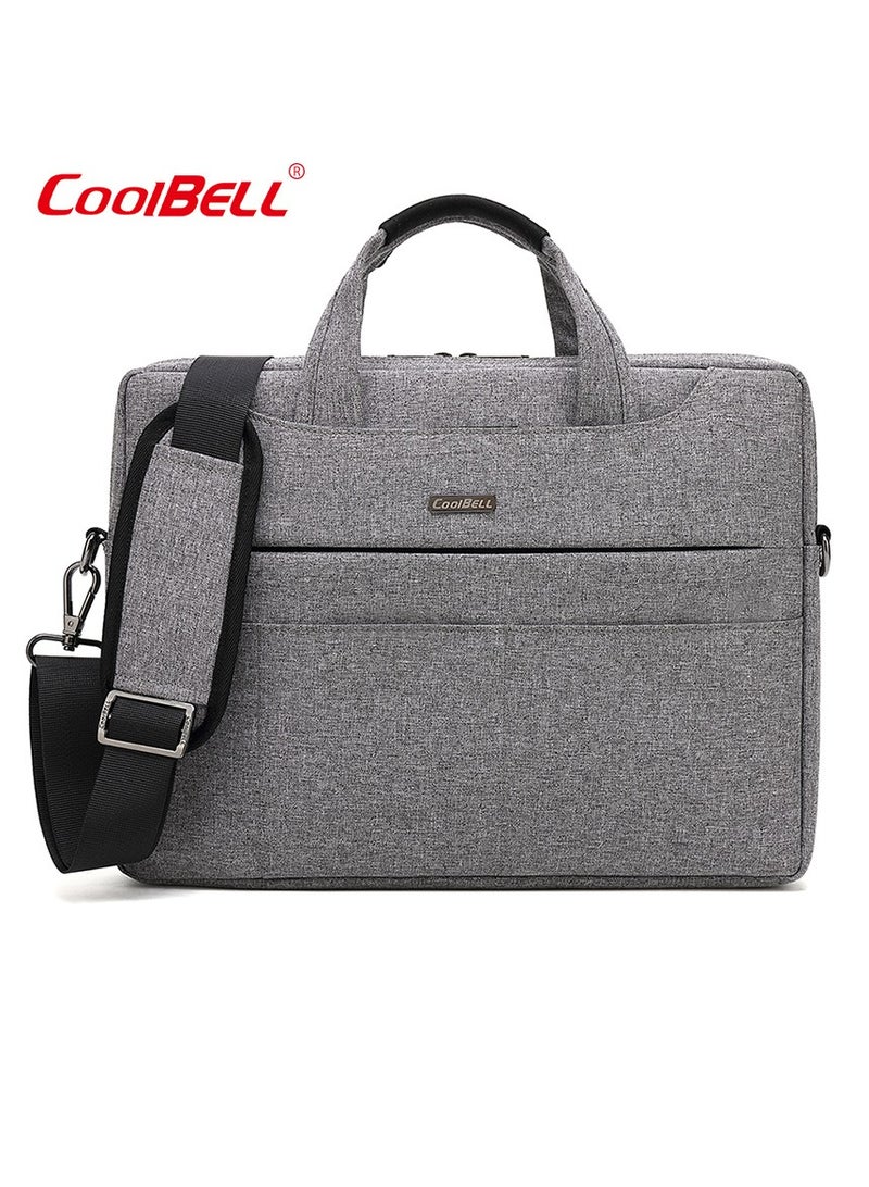 Men's Multi-Functional Laptop Bag Briefcase Dark Grey
