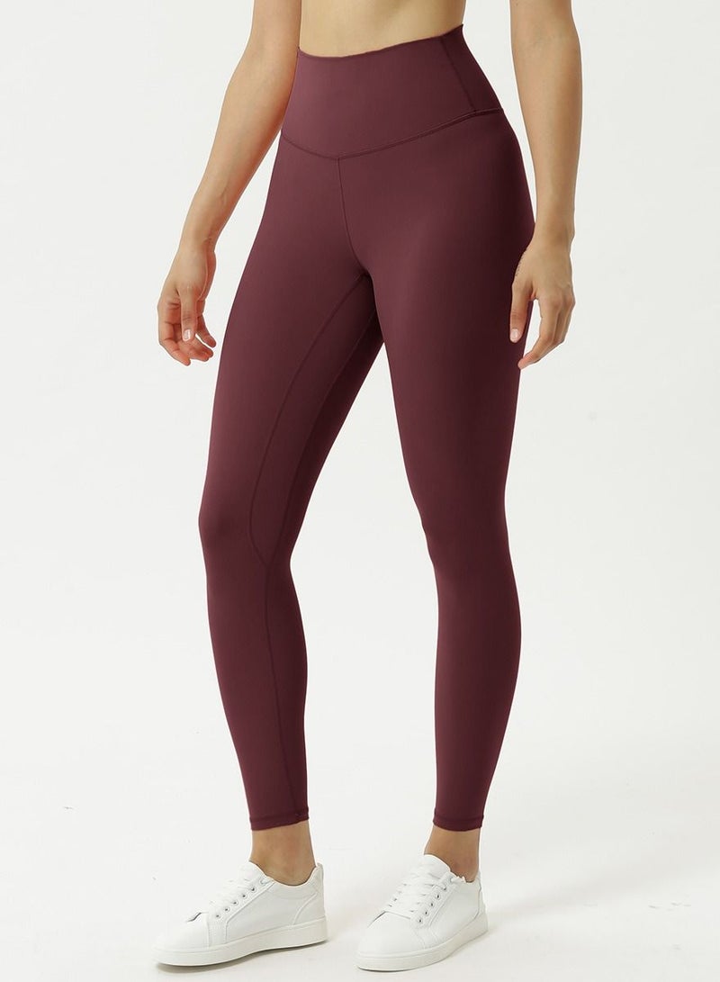 Yoga Tight Fitting Stretch Soft Pants Red