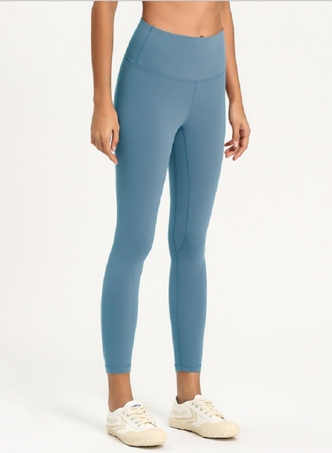 Yoga Tight Fitting Stretch Soft Pants Blue
