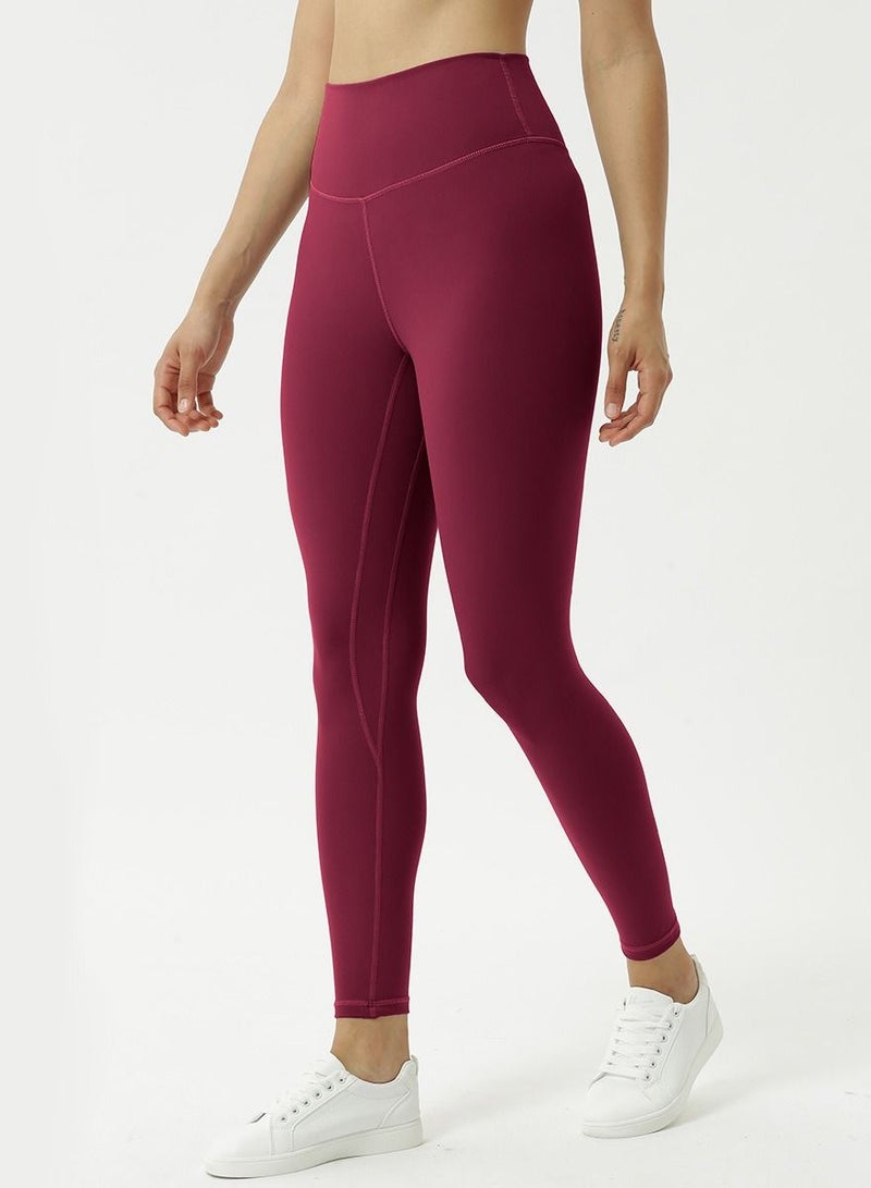 Yoga Tight Fitting Stretch Soft Pants Red