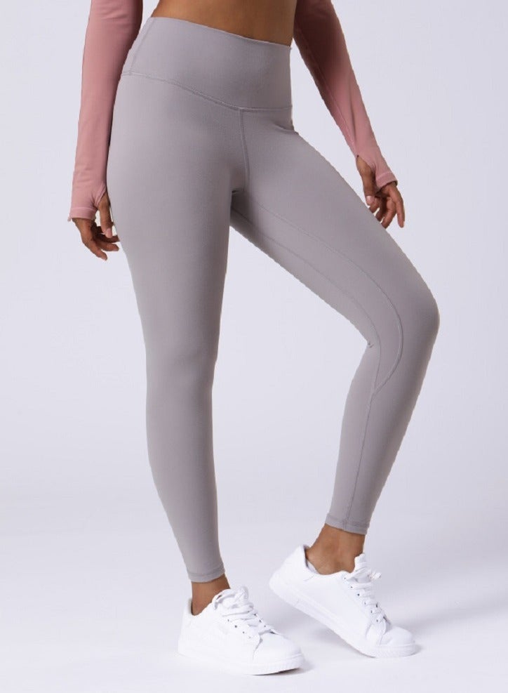 Yoga Tight Fitting Stretch Soft Pants Grey