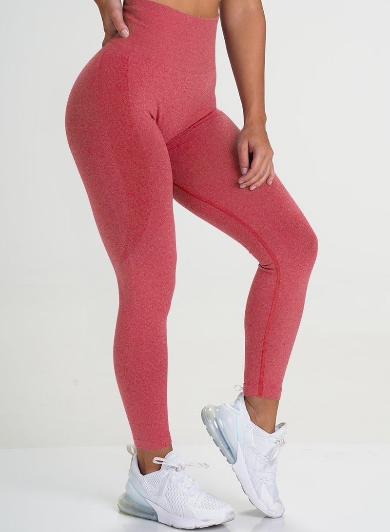 Yoga Tight Fitting Stretch Soft Pants Red