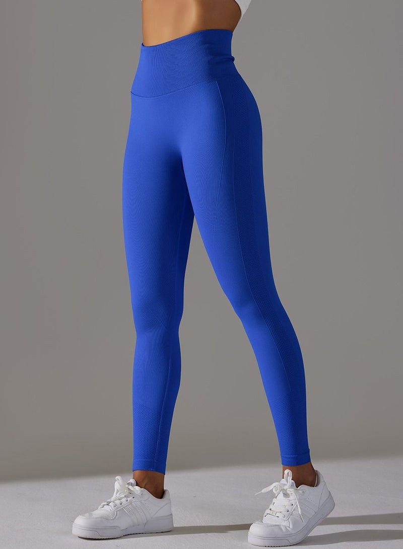 Yoga Tight Fitting Stretch Soft Pants Blue