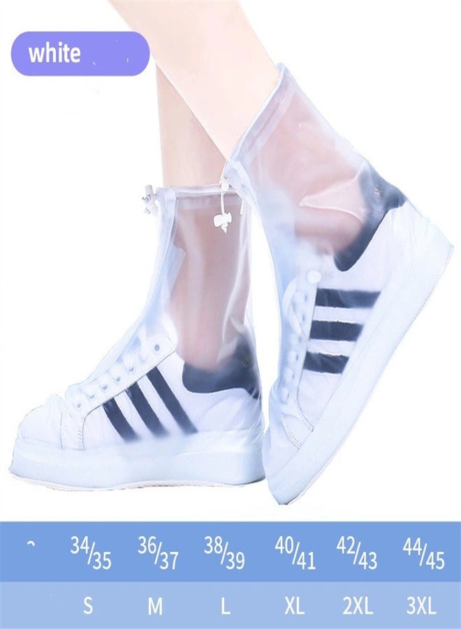 Children's High Rain Boots Cover White