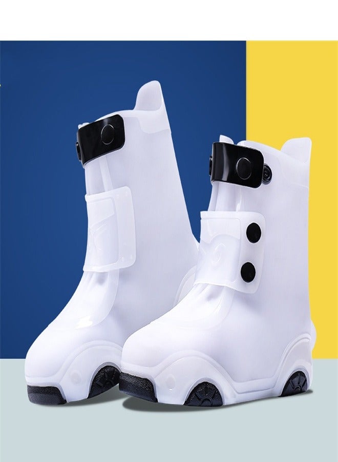 Children's Rain Boot cover Milk White,