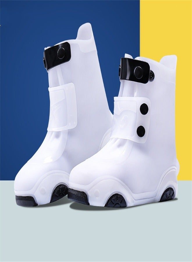 Children's Rain Boot cover Milk White,
