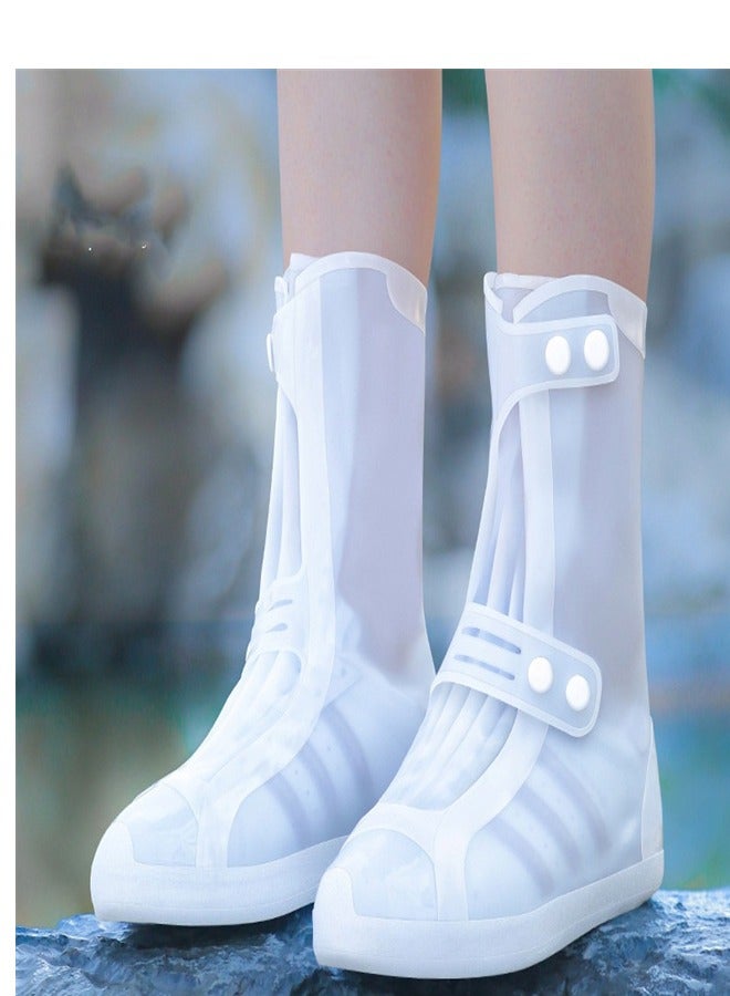 Children's High Rain Boots White