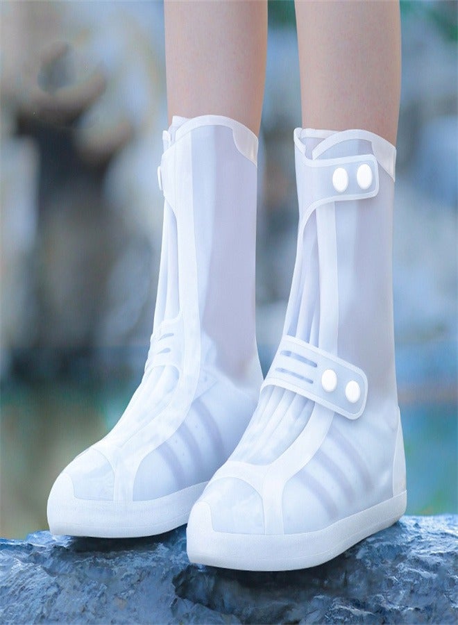 Children's Mid Tube Rain Boots White