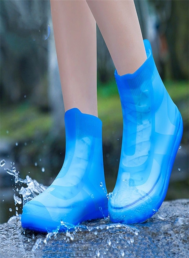 Children's Mid Tube Rain Boots Blue