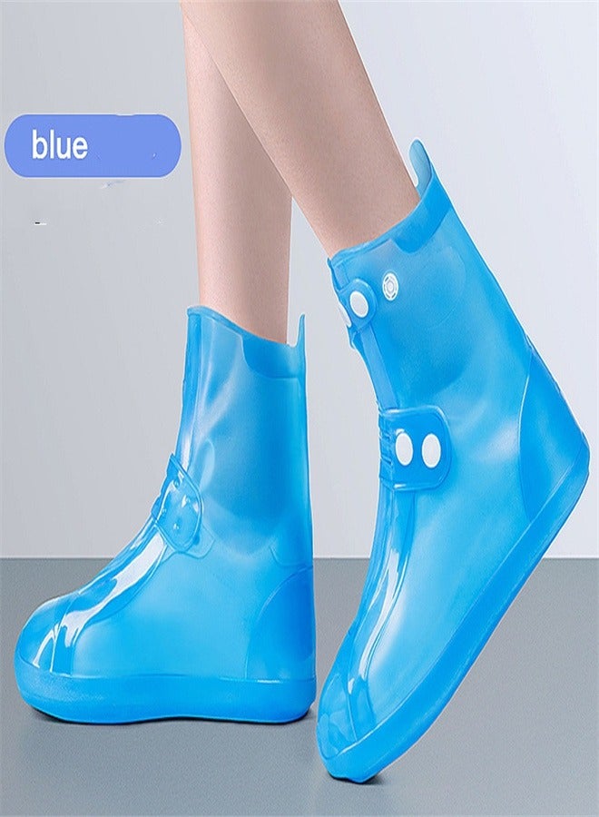 Children's Mid Tube Rain Boots Blue