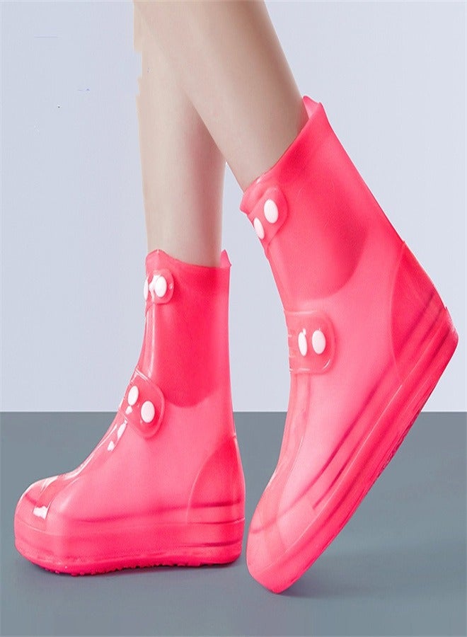 Children's Mid Tube Rain Boots Pink