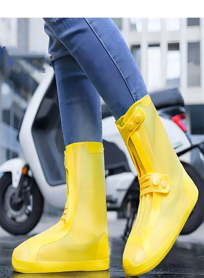 Children's High Rain Boots Yellow