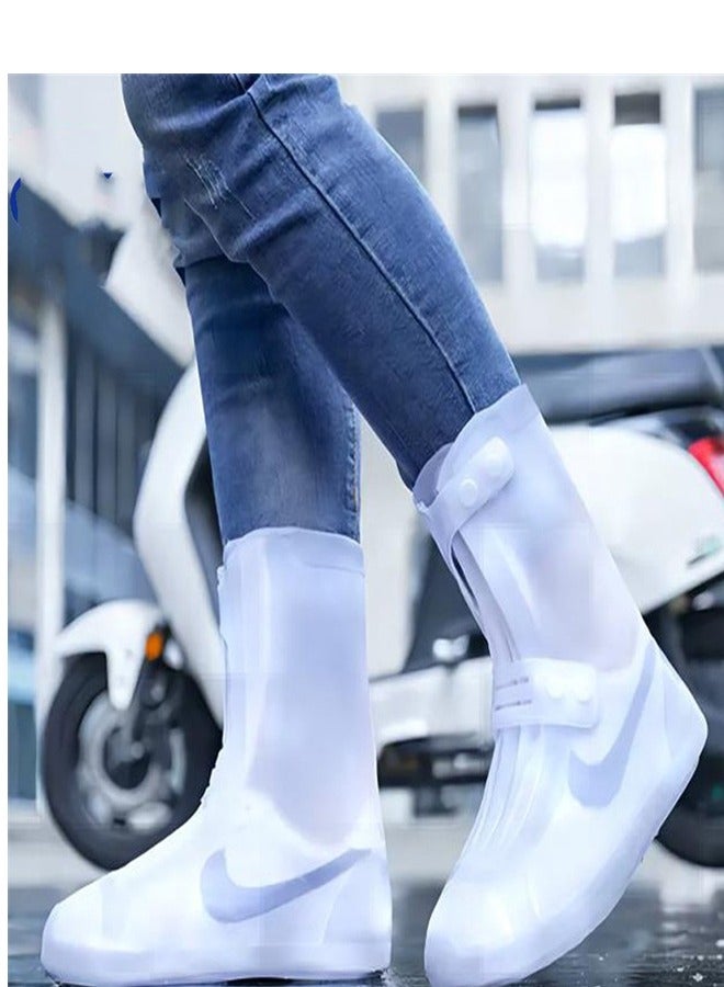 Children's High Rain Boots White