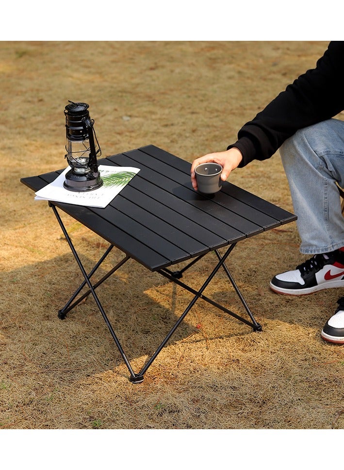Roll Up Camping Table Portable - 40s Setup Compact Folding Desk for Hiking, 4WD, Beach | Ultra-Light 3.3lbs | Waterproof Oxford Fabric & Aluminum Frame