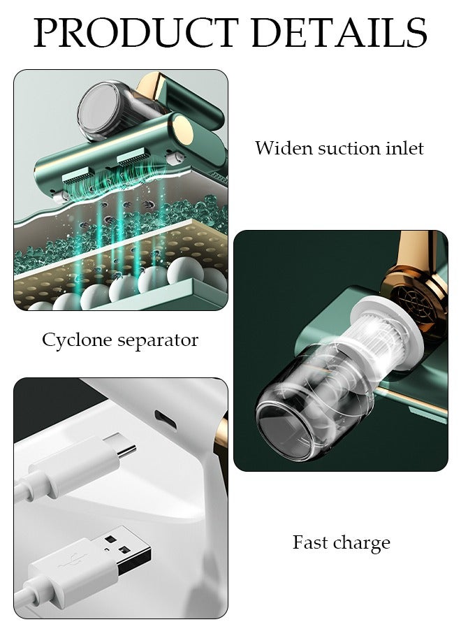 Mattress Vacuum Cleaner Handheld UV Bed Vacuum Mite Removal Instrument Wireless Mite Remover Cleaning Machine for Pillows Sheets Mattresses Sofas Plush Toys and Other Fabric Surfaces