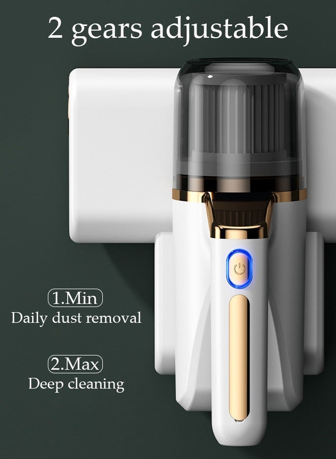 Mattress Vacuum Cleaner Handheld UV Bed Vacuum Mite Removal Instrument Wireless Mite Remover Cleaning Machine for Pillows Sheets Mattresses Sofas Plush Toys and Other Fabric Surfaces