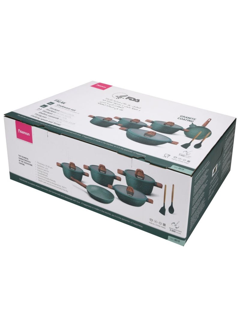 Fissman Falak 11-Pc Cookware Set