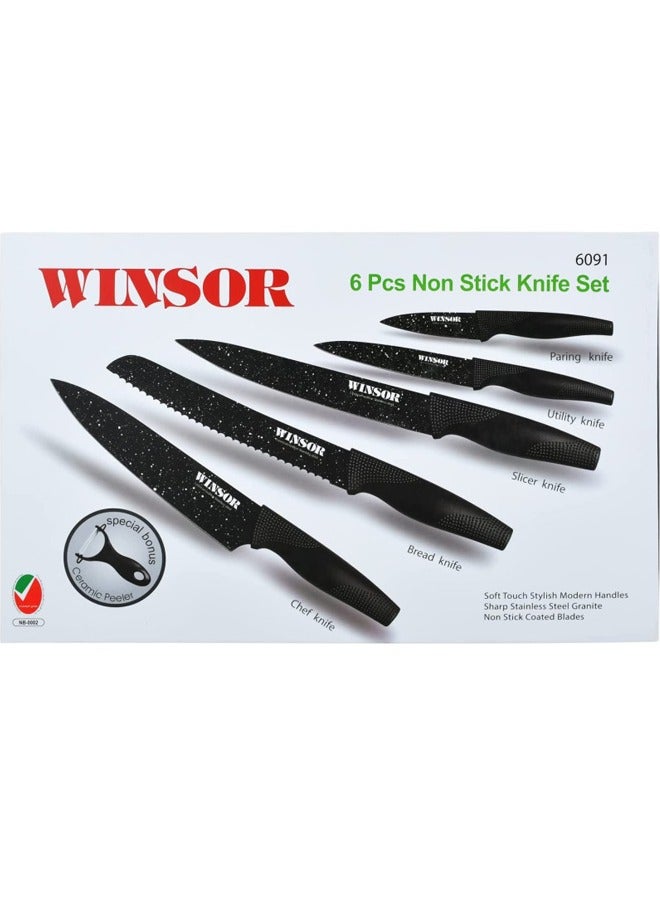 6-Piece Winsor Non Stick Knife Set