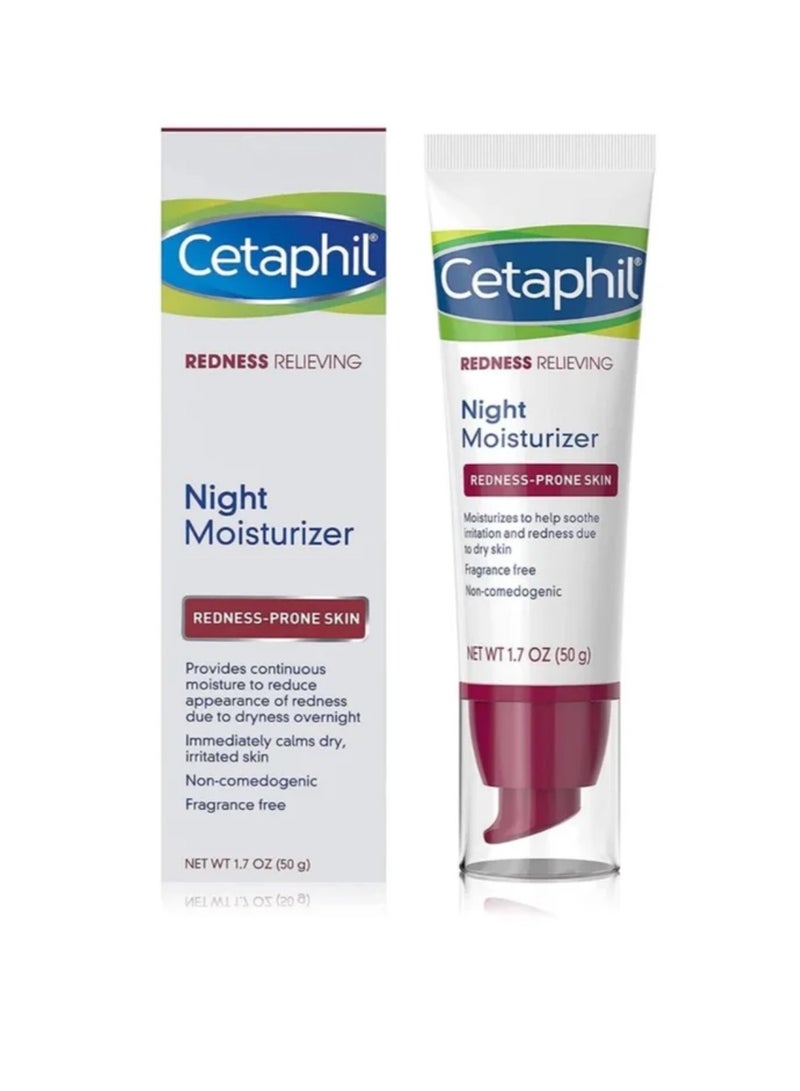 Cetaphil Redness Relief Night Moisturizer, 1.7 oz 50 g