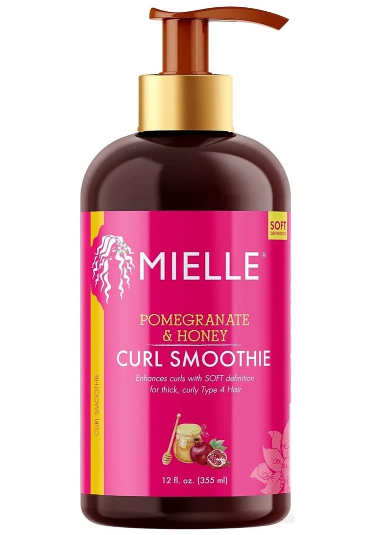Mielle Pomegranate & Honey Moisturizing and Detangling Shampoo, Hydrating Curl Cleanser For Dry, Damaged Type 4 Hair, Repair, Restore, and Prevent Frizz, 12-Fluid Ounces
