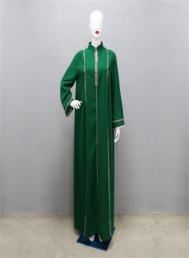 Jalabiya Loose Music Robe For Women Green