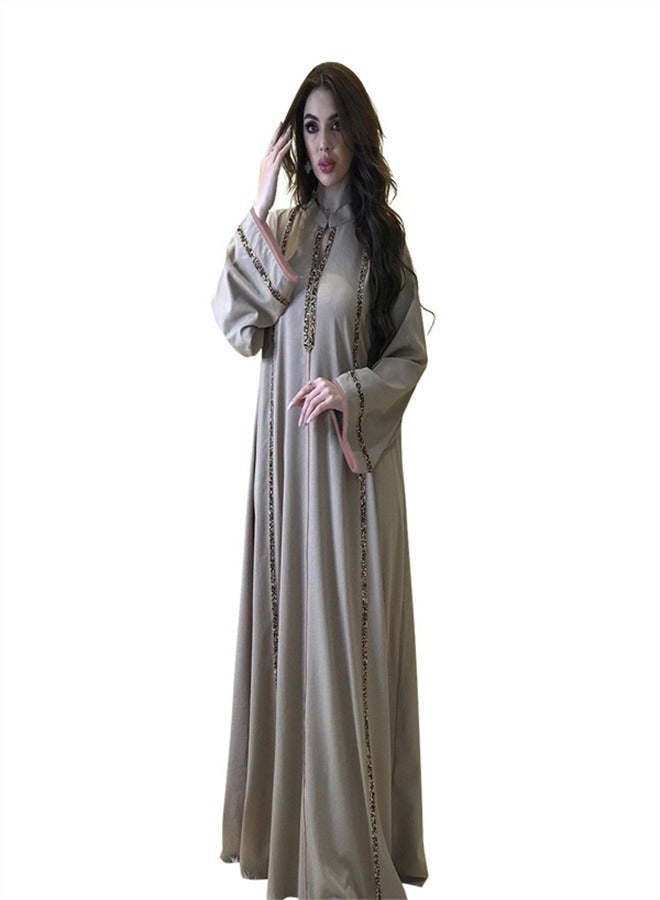 Jalabiya Loose Music Robe For Women Camel Color